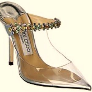 Jimmy Choo London size EU 40 Plexi clear jewel